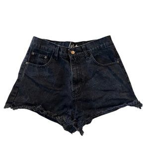 Women's Black Denim Shorts